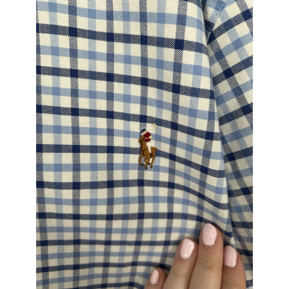 Polo Ralph Lauren Long Sleeve Button Down Up Front Shirt Plaid Mens 3XL Big 3XB‎